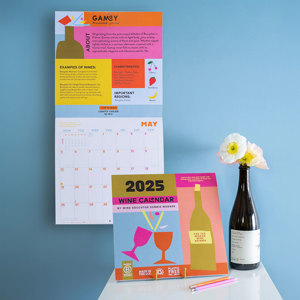 Good Tuesday 2025 Calendar Bright & Bold Wine Large Square